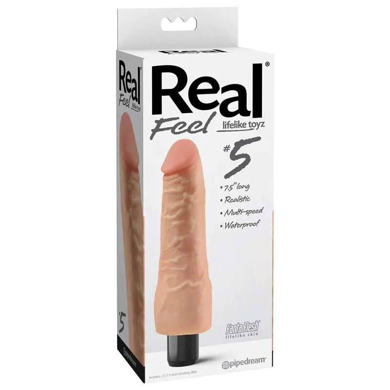 beaded vibrating dildo-Real Feel Lifelike Toyz No 5 Beige Vibrating Dildo