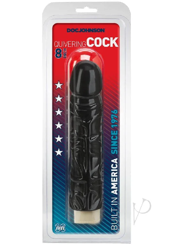 cock ring engraving-Quivering Cock Black 8 | Multi-Speed Pleasure with Realistic Sensations