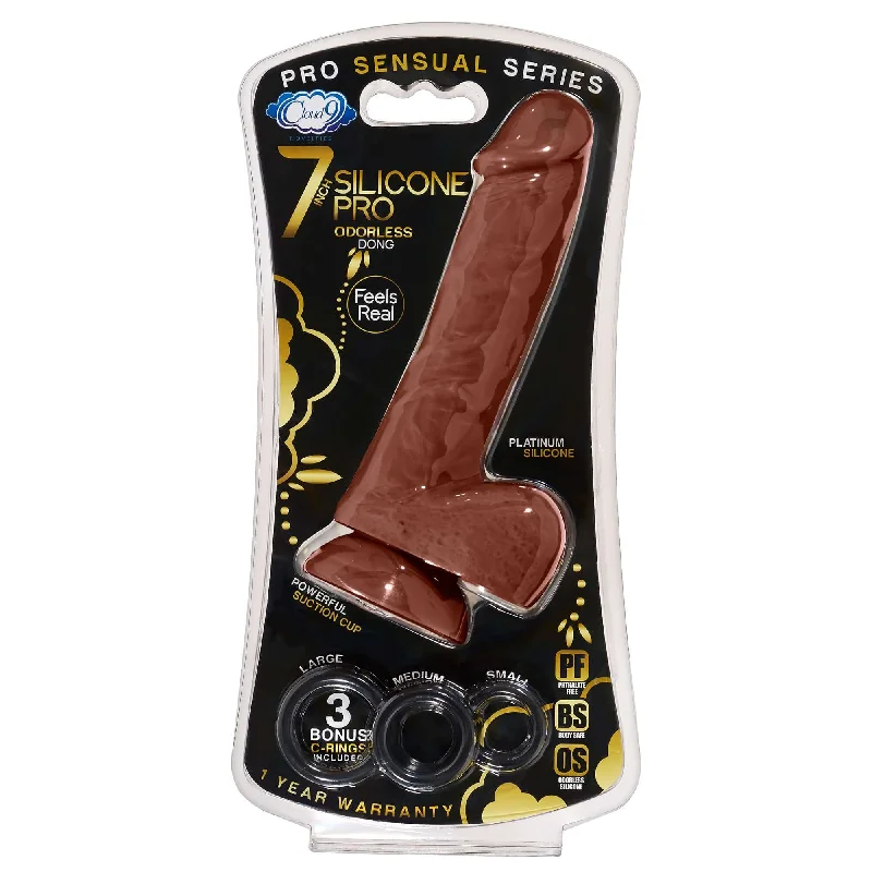 cock ring rugged-Experience Ultimate Pleasure with Cloud 9 Pro Sensual Premium Silicone 7-Inch Dong and Bonus Cock Rings