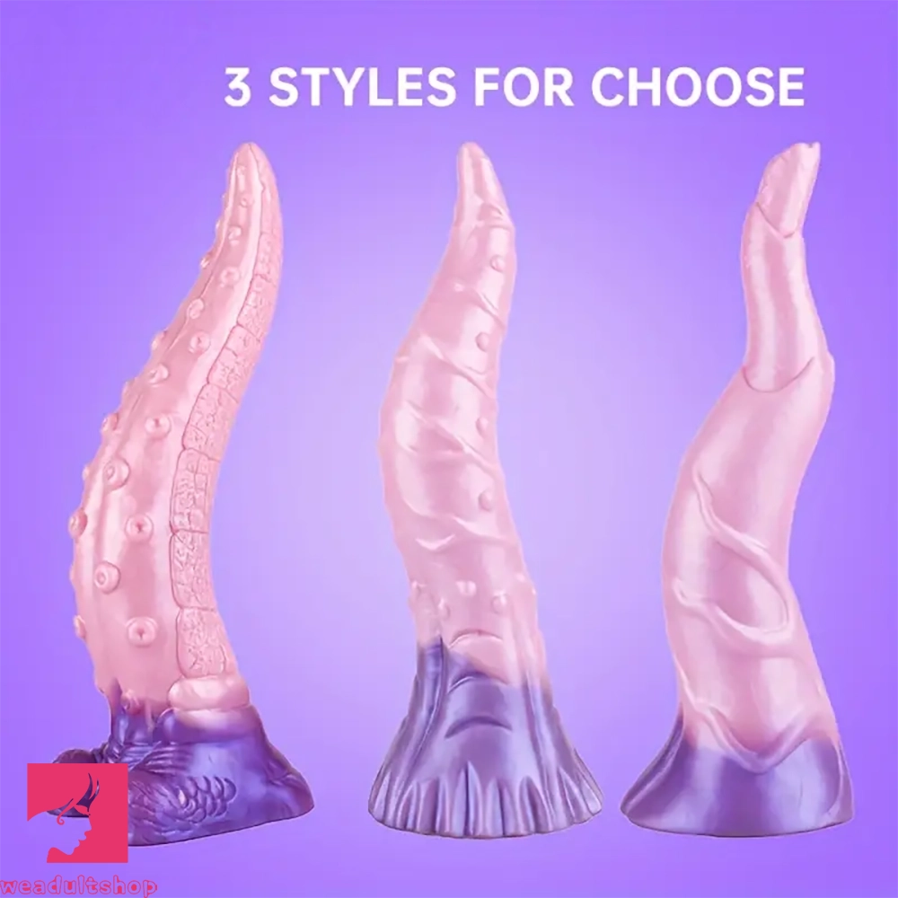 Anal toys with bold texture-11.02in 11.46in 11.5in Silicone Anal Plug Tentacle Fantasy Large Dildo