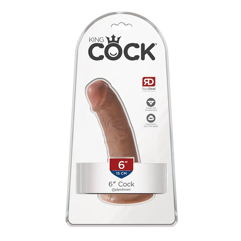 realistic bendable dildo-King Cock 6 inches Cock Tan Dildo