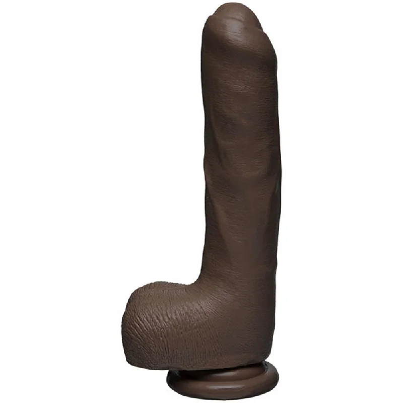 penis-injury-problems-penis-pump-reviews-The D - Uncut D - 9 Inch With Balls - Firmskyn -  Chocolate