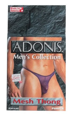 Sexy lingerie ultra-low-Adonis Mesh Thong - Purple