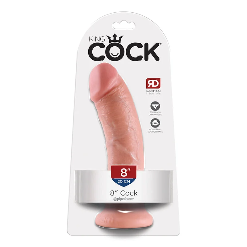 silicone dragon dildo-King Cock 8 Inches Dildo Beige