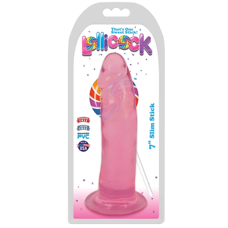 cock ring ergonomic-Lollicock Slim Stick 7in Cherry Ice