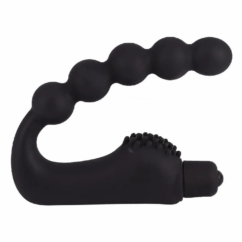 cock ring upgrade-Curved Silicone Vibrating Prostate Massager