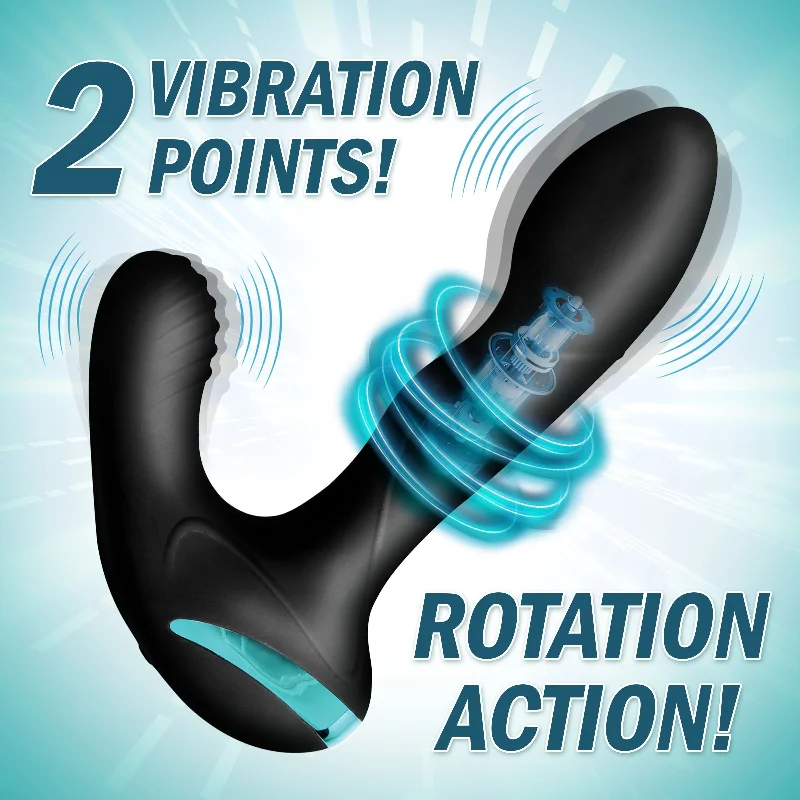 cock ring kink-Maverick Rotating Vibrating Silicone Prostate Stimulator