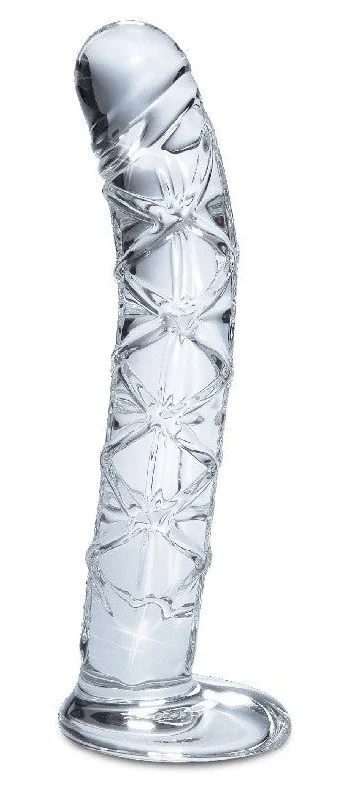 machine-made dildo-Pipedream Icicles No. 60 Clear Glass 6" Dildo