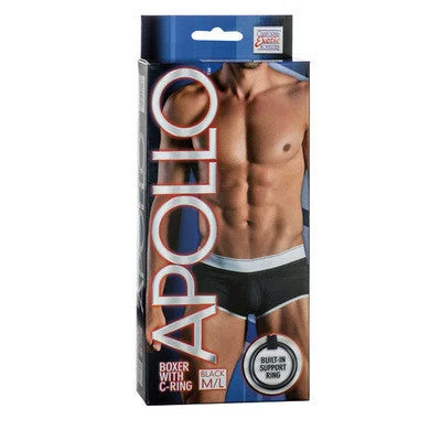 Sexy lingerie sporty-Apollo Boxer with C-ring -  Black - Medium-large