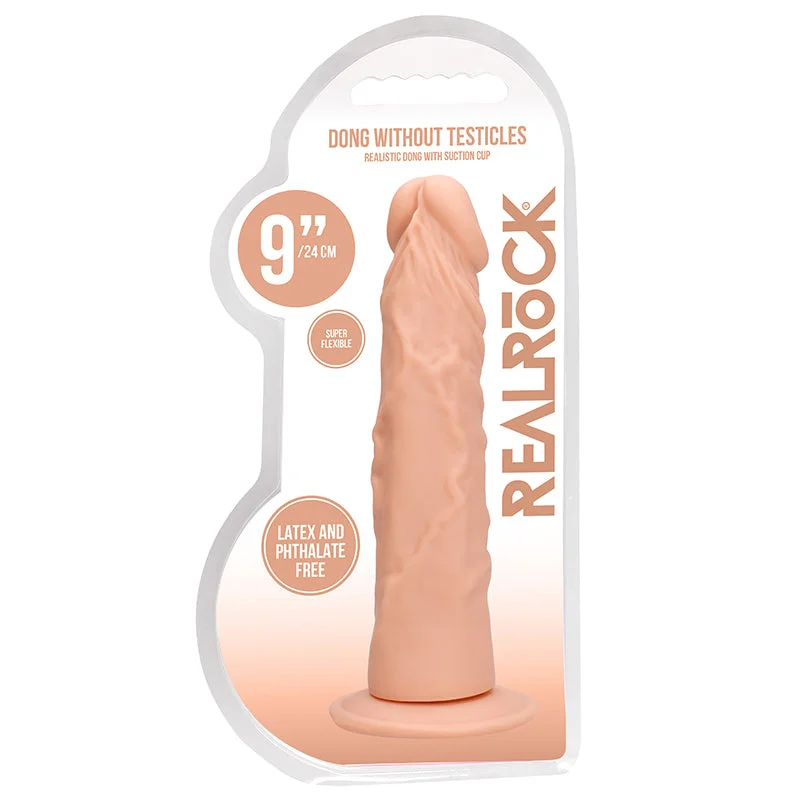 dark dildo-Real Rock Realistic Dildo - 9" - 23 Cm - Vanilla