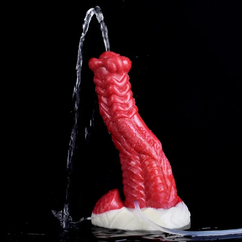 Anal toys lightweight design-Water Jet Monster Dildo Butt Plug - Squirting Silicone Anal Dildos Female Sex Toys