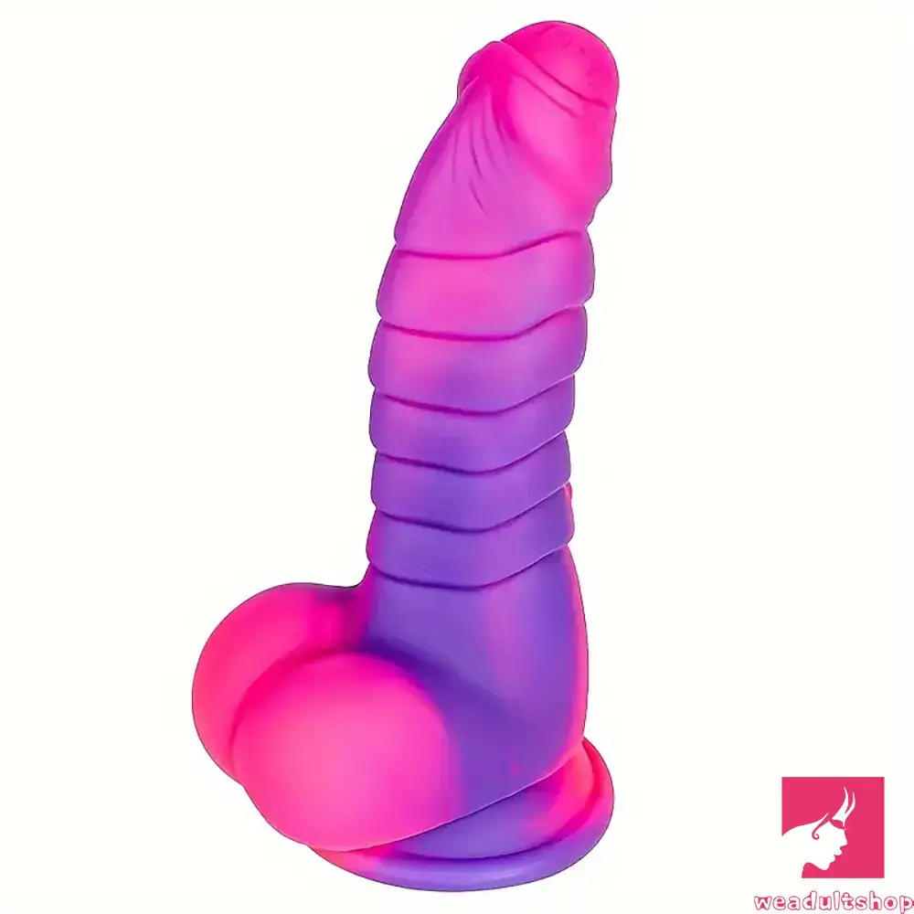 Anal toys with quiet tip-7.48in Uncut Fantasy Silicone Soft Dildo For Anal Prostate Anus