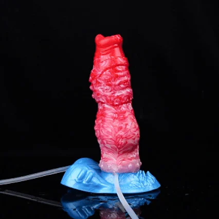 Anal toys for sensory deprivation-Inflatable Monster Dildo Butt Plug - Realistic Squirting Penis Milking Anal Sex Toys for Women Men