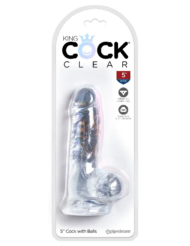 penis-skin-solutions-penis-growth-techniques-King Cock Clear 5" Cock With Balls