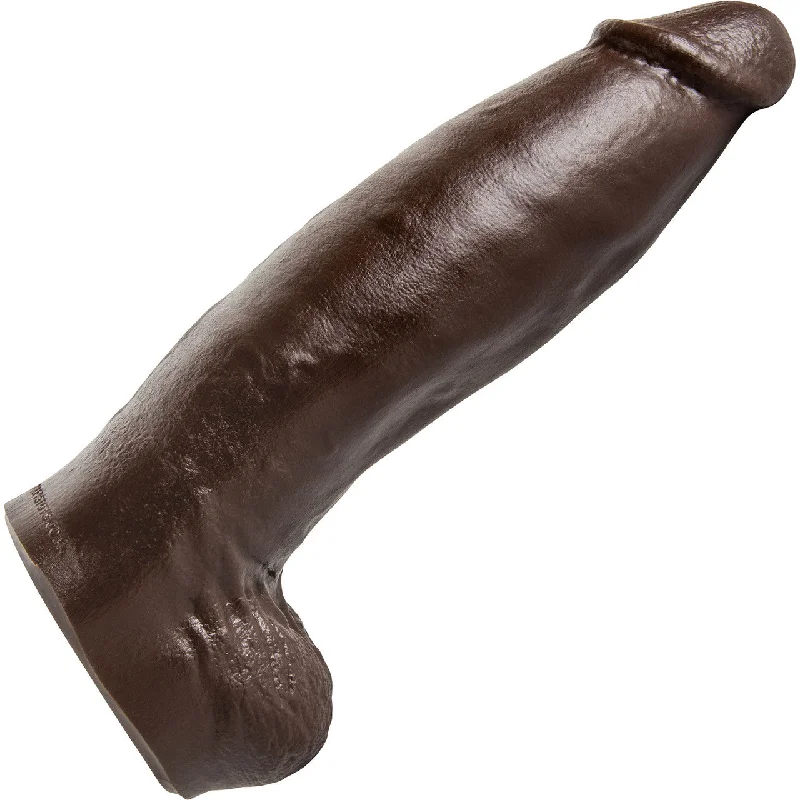 cock ring cleaning-Hankey's Toys Beefcake Small 8" Silicone Cock With Balls & Vac-U-Lock Base - Chocolate