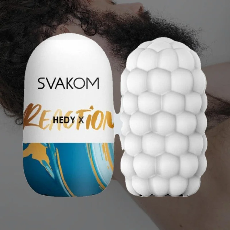 Anal toys with firm texture-SVAKOM Hedy X "Reaction" Stroking Sleeve