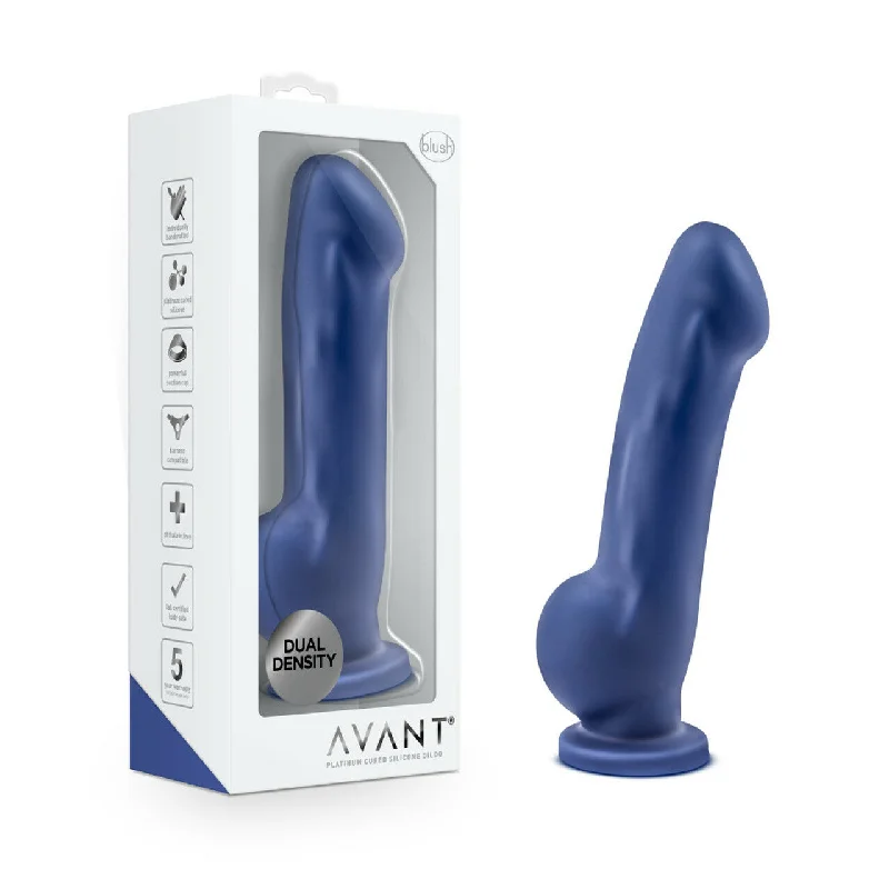 patterned vibrating dildo-Avant D8 Ergo Indigo G-Spot/Prostate Dildo