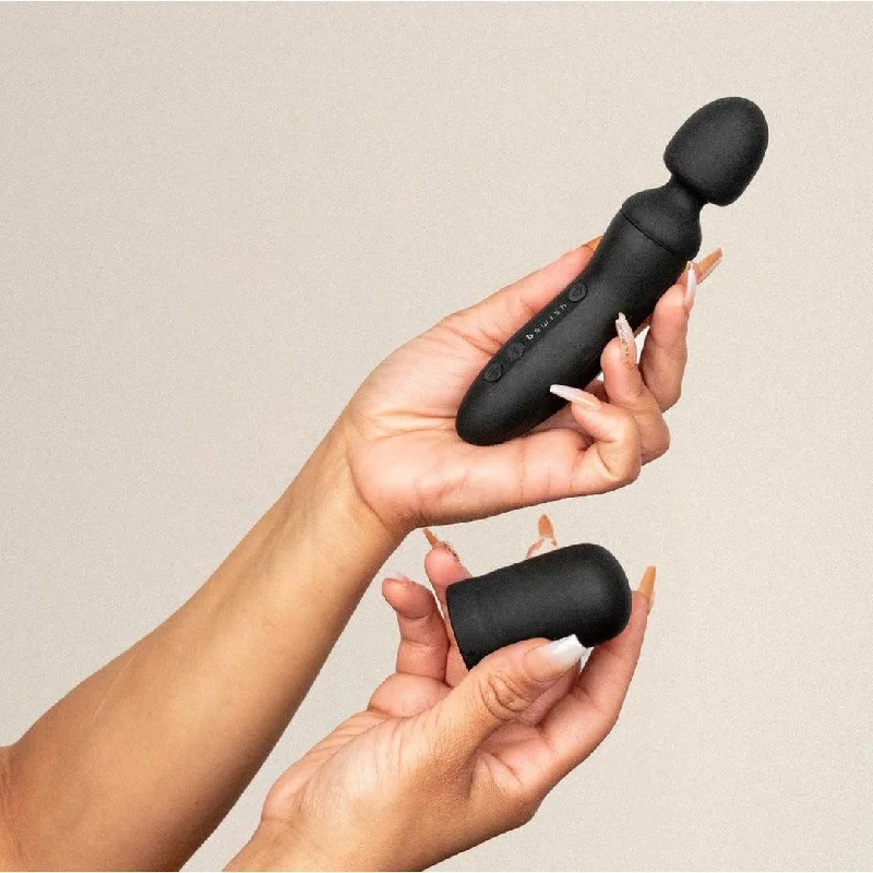 Anal toys for sensory play-B Swish Bthrilled Premium Noir Black Wand Massager