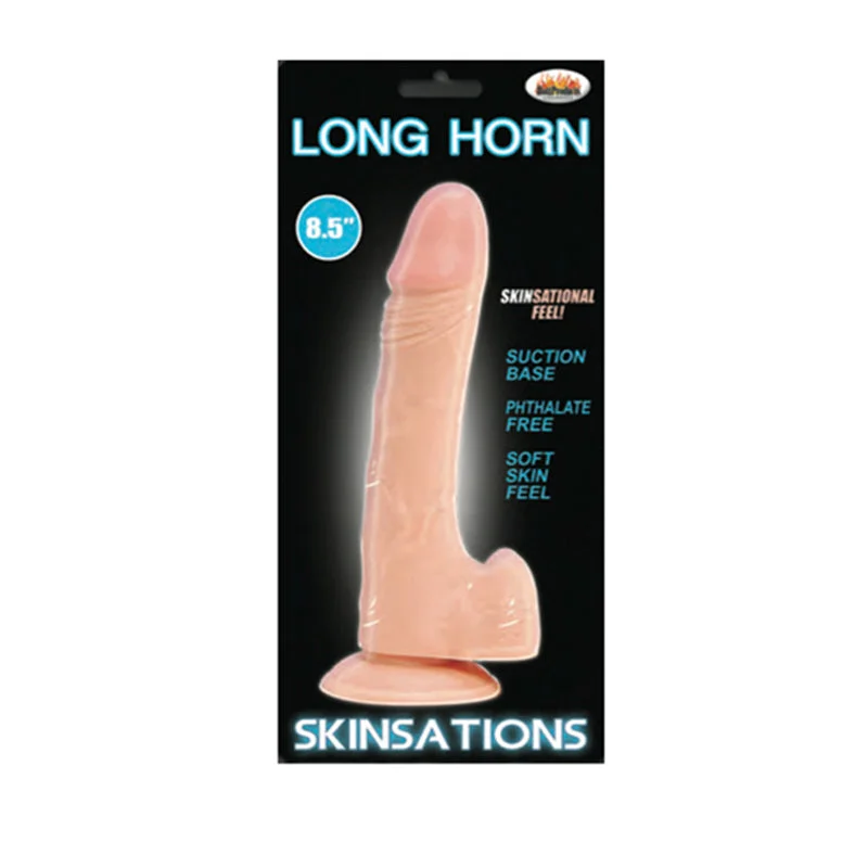 multi-speed dildo-Skinsations Long Horn Dildo