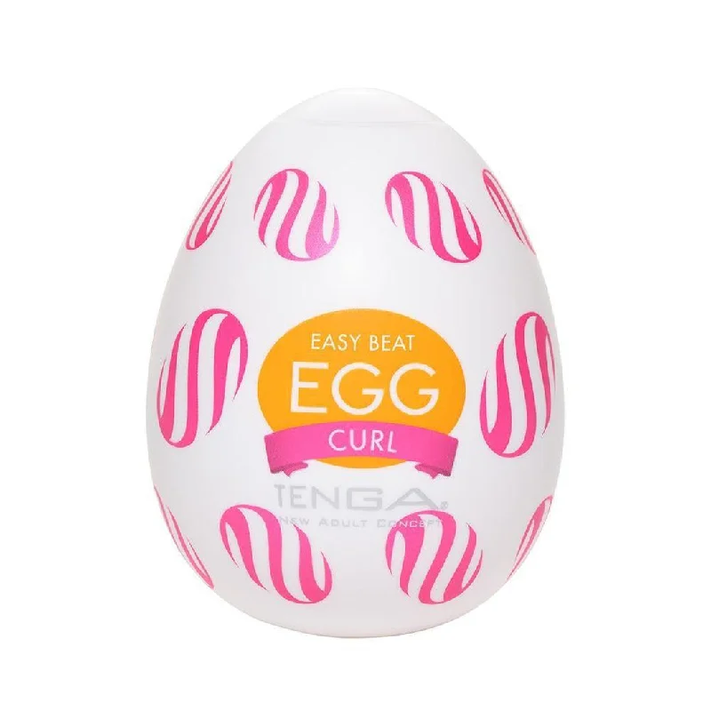 Anal toys with quiet tip-TENGA Egg 'Curl' Penis Stroker