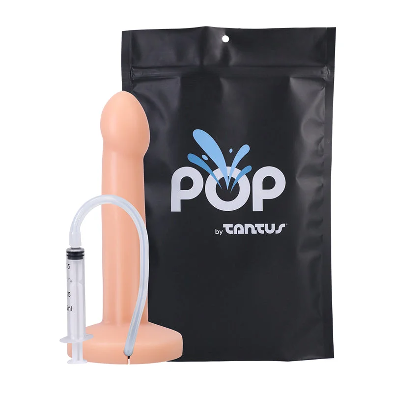 soft dildo-POP By Tantus Squirting Dildo Cream Bag