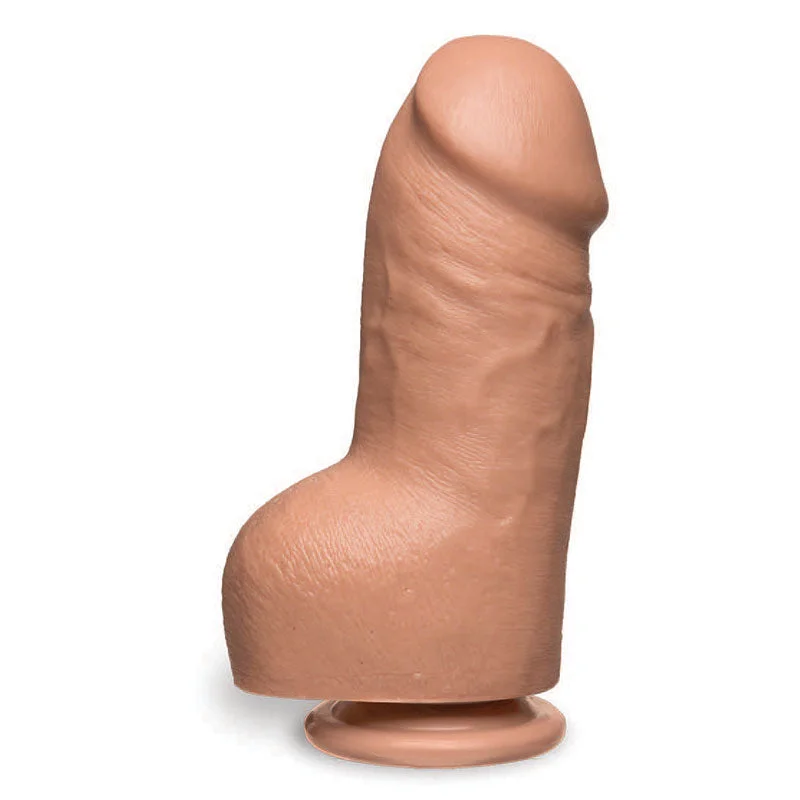 fragile dildo-The D Fat D 8 inches With Balls Firmskyn Beige Dildo