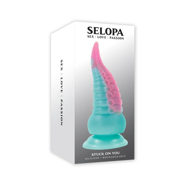 blunt realistic dildo-Stuck On You Vibrating Silicone Tentacle Dildo