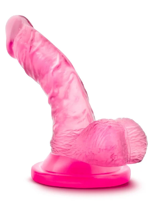 pastel vibrating dildo-Naturally Yours Mini Dildo with Balls