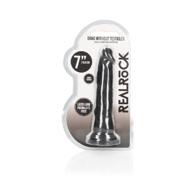 penis-confidence-methods-penis-performance-tips-RealRock Realistic 7 in. Dildo With Suction Cup Black