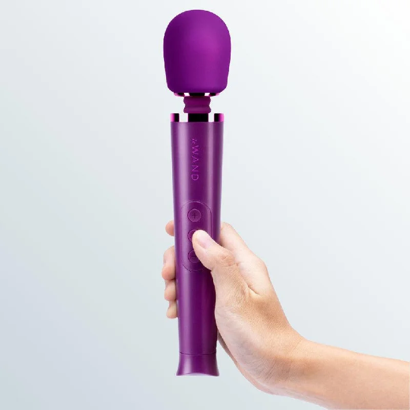 Anal toys with soft edges-Le Wand Petite Wand Massager - Dark Cherry