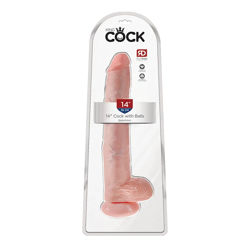 cock ring narrow-King Cock 14" Cock - Beige