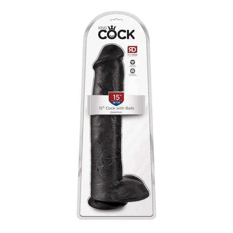 cock ring advanced-King Cock 15" Cock - Black