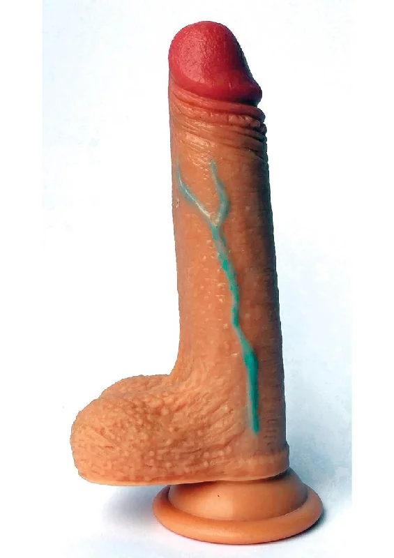 glass hands-free dildo-Skintastic So Vein Realistic Dildo with Balls Waterproof