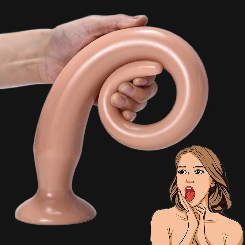 Large anal toys for experts-Silicone Anal Dildo Butt Plug - 20 inch Long Tail Anal Dilator G Spot Stimulator Prostate Milk