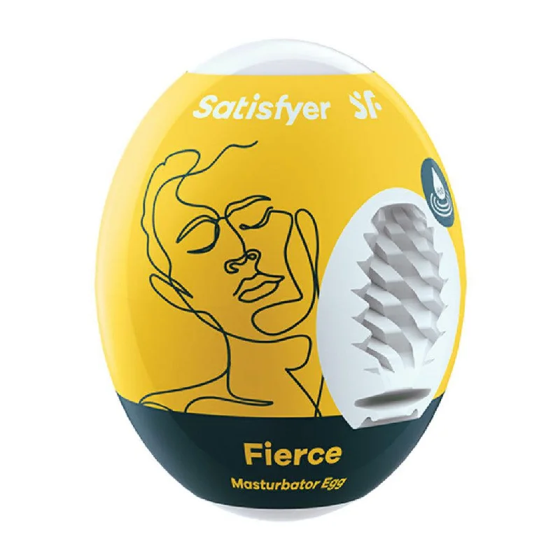 Anal toys for quiet nights-Satisfyer 'Fierce' Penis Stroker Egg