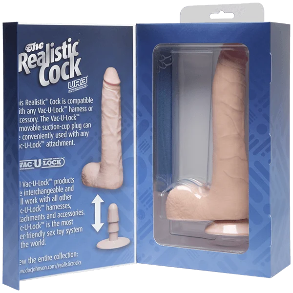 cock ring reviews-The Realistic Cock UR3 - 9 in. SLIM With Balls