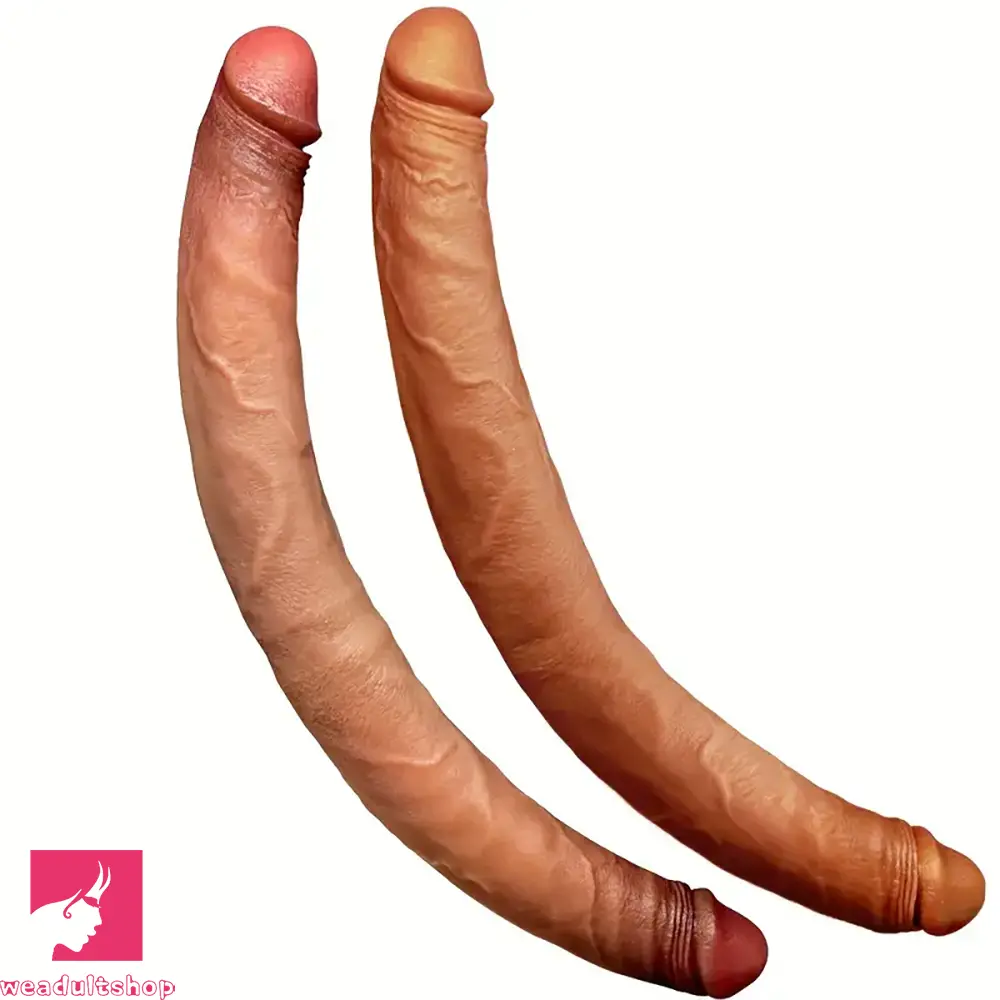 Anal toys with easy controls-15.74in Soft Silicone Double-Headed Huge Long Anal Dildo For Vagina