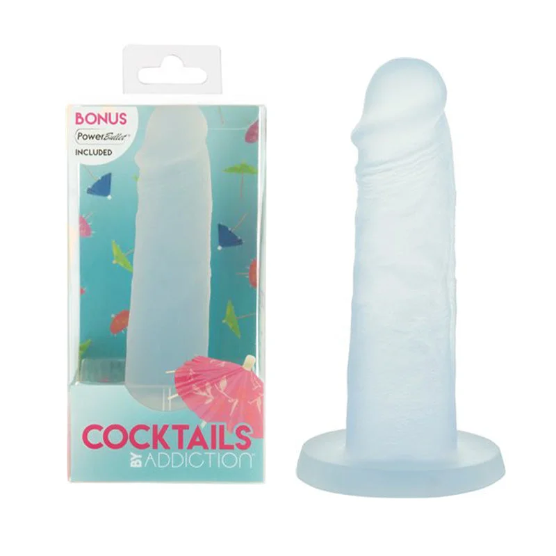 cock ring small-Addiction Cocktails Silicone Blue Lagoon W/power Bullet