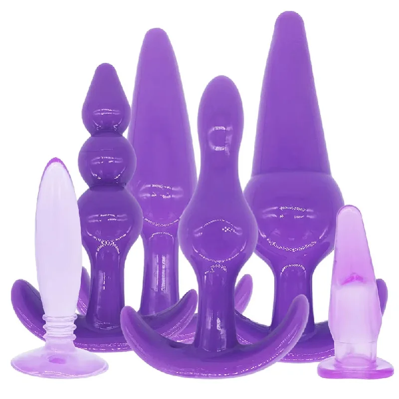 cock ring stain proof-Silicone Stretching Trainer Kit (6 Piece)