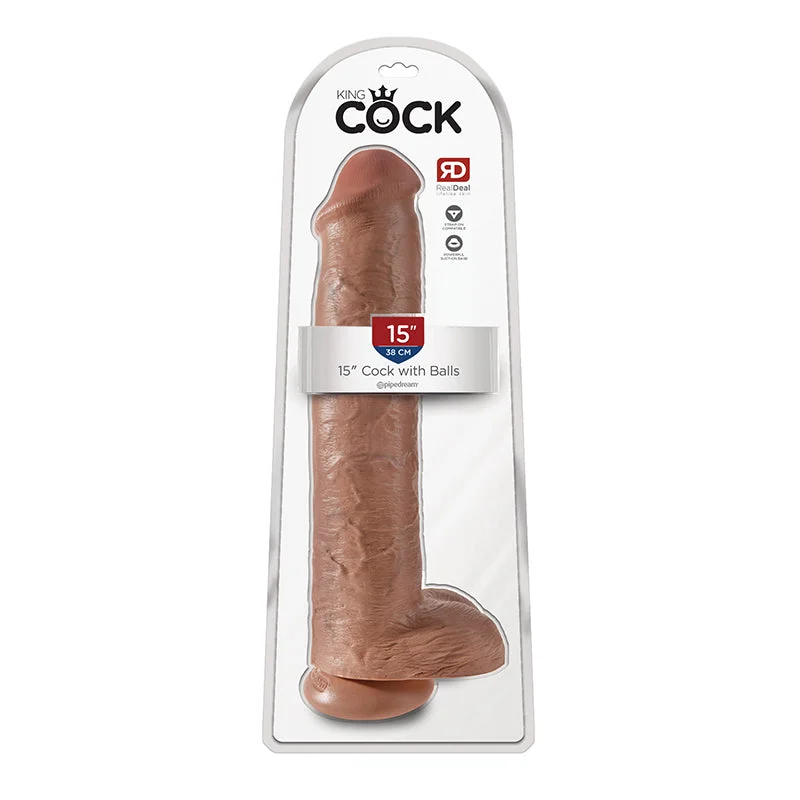 cock ring warm-King Cock 15" Cock - Tan