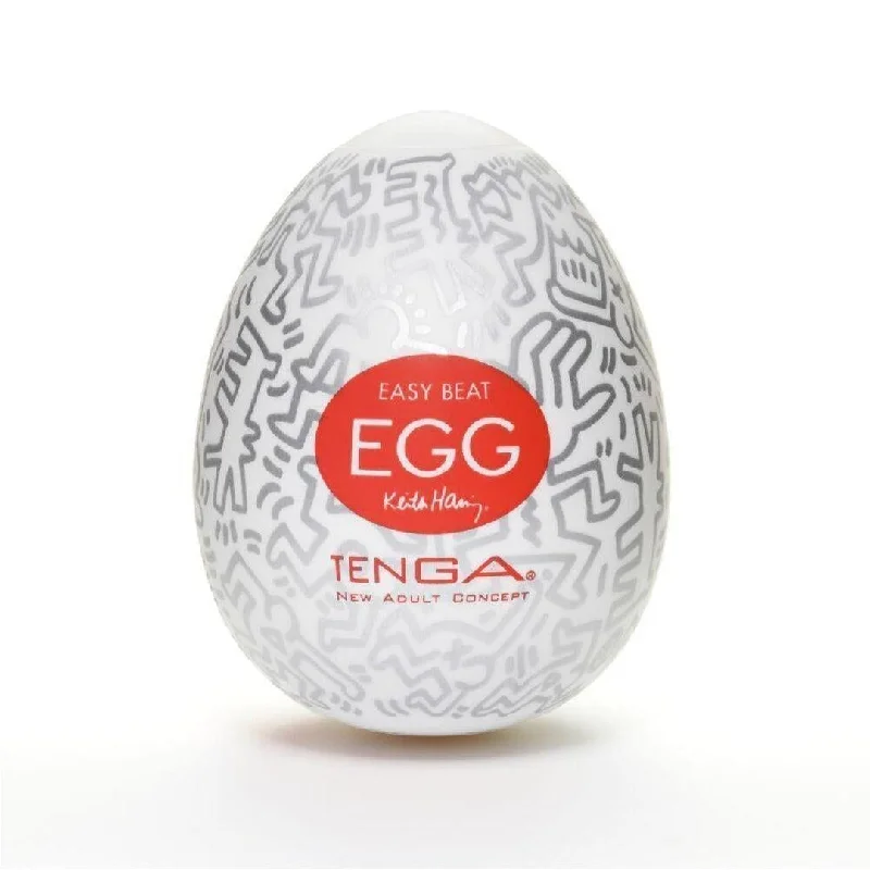 Anal toys with firm grip-TENGA Egg 'Keith Haring Egg Party' Penis Stroker