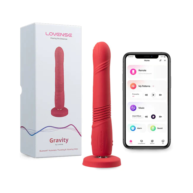 vibrating artistic dildo-Lovense Gravity Thrusting Dildo