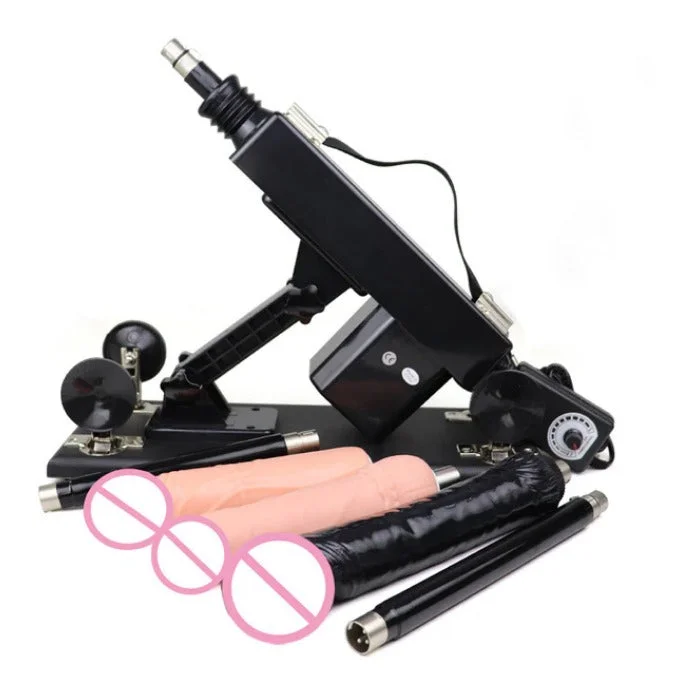 harness-compatible dildo-Cupid's Secrets (Set 2) New Sex machines for woman Automatic Female Masturbation Pumping Gun 3XLR sex machines for adults With Big Dildo Sex Machine