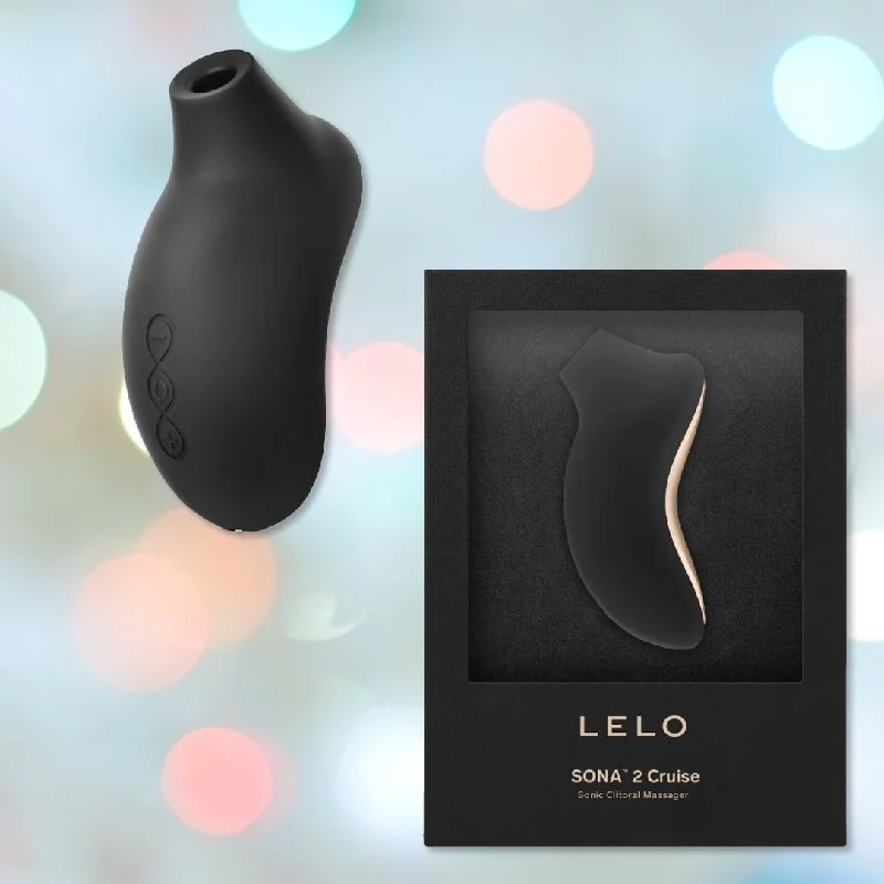 Anal toys for erotic massage-LELO SONA 2 Cruise Sonic Clitoral Massager - Black