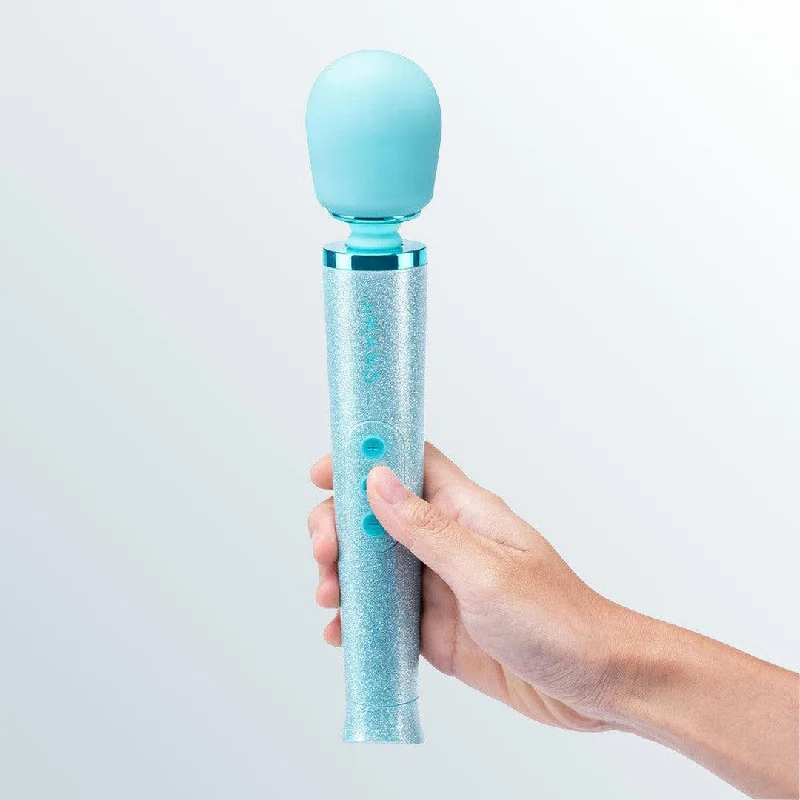 Anal toys for erotic sensations-Le Wand 'All that Glimmers' Small Wand Vibrator - Blue