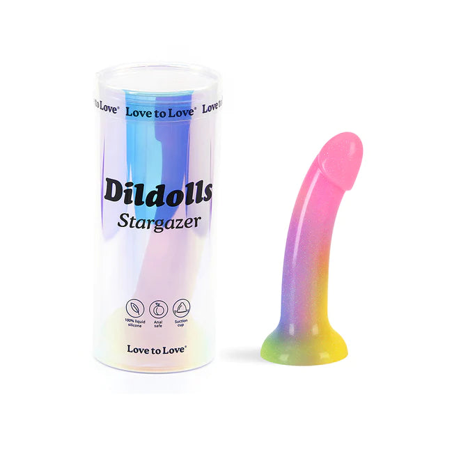 flexible dildo-Dildolls Silicone Suction Dildo - Stargazer