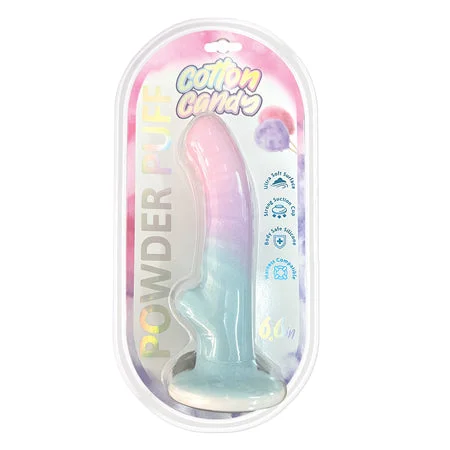 extra-large realistic dildo-Cotton Candy Powder Puff 6.6 in. Dildo