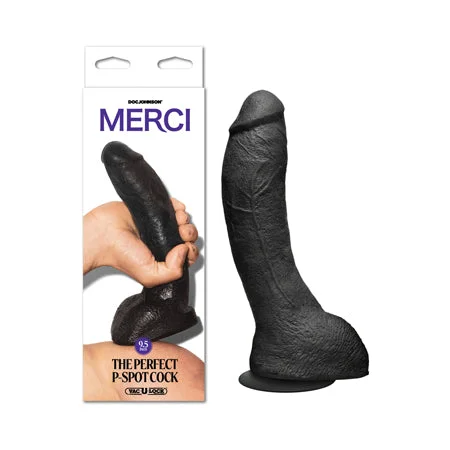 penis-growth-techniques-penis-medical-treatments-Merci The Perfect P-Spot Cock 9.5 in. Dildo with Removable Vac-U-Lock Suction Cup