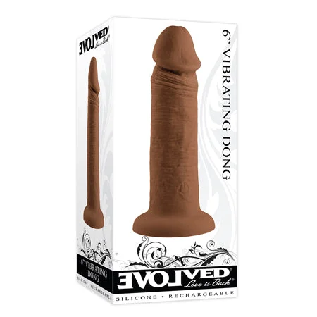 penis-pump-benefits-penis-exercise-routines-Evolved Rechargeable Vibrating 6 in. Silicone Dildo Dark