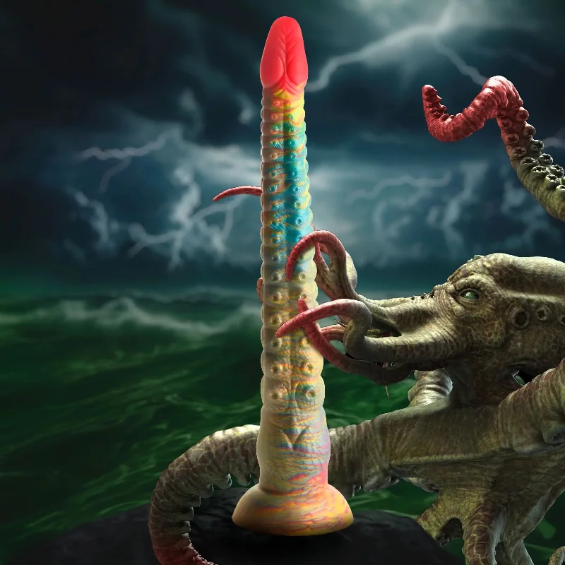 app-controlled realistic dildo-Tenta-Dick Silicone Tentacle Dildo Monster Octopus Sex Toy